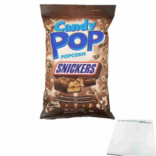 Candy Pop Popcorn Snickers (149g Paquet) + usy Block