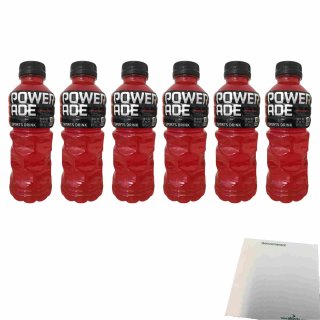 Powerade Sports Drink Fruit Punch USA 6er Pack (6x591ml Flasche DPG) + usy Block