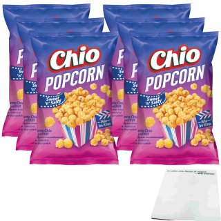 Chio Popcorn Sweet n Salty 6er Pack (6x120g Beutel) + usy Block