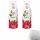 Frutta Max Light Bubble 12 Raspberry Getränkesirup ohne Zucker 2er Pack (2x500ml Flasche) + usy Block