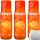 Gut & Günstig Orange Getränkesirup (3x500ml Flasche) 3er Pack + usy Block