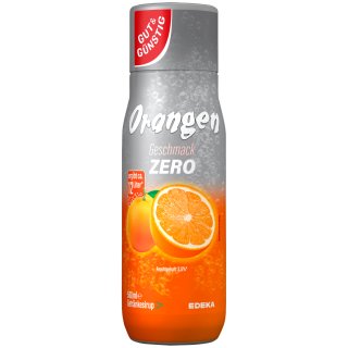 Gut & Günstig Orange Zero Getränkesirup (500ml Flasche)