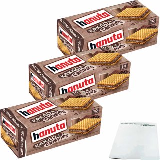hanuta Kakao & Crispies Limited Edition 3er Pack (3x220g Packung) + usy Block