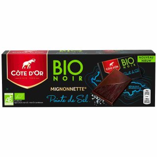 Côte dOr Bio Noir Mignonnette Pointe de Sel (180g Packung)