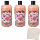 treaclemoon Peach Party Duschcreme 3er Pack (3x500ml Flasche) + usy Block