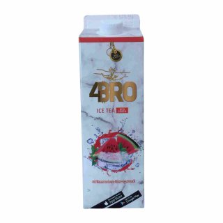 4Bro Ice Tea Red Crash (1000ml Pack Eistee mit Wasermelonen-Minze-Geschmack)