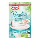 Dr. Oetker Paradies Creme Milchcreme mit Kokosflocken 6er Pack (6x 75g Beutel) + usy Block