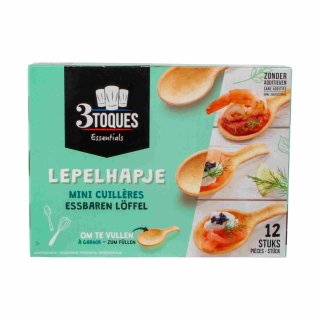 3 Toques 12 Lepelhapje (42g Packung essbare Löffel)