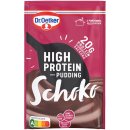 Dr. Oetker High Protein Pudding Schoko 6er Pack (6x58g Beutel) + usy Block