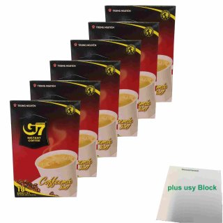 Trung Nguyen Kaffee Mix 3in1 6er Pack (6x 18x16g Packung) + usy Block