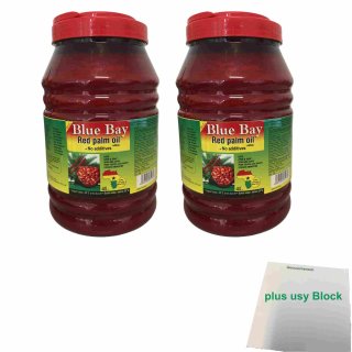 Blue Bay Palmöl 2er Pack (2x4L Eimer) + usy Block