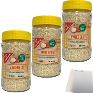 G&G Zwiebeln gefriergetrocknet 3er Pack (3x35g Dose) + usy Block