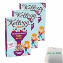 Kellogg by Kids Blaubeere,Apfel,Rote Beete 3er Pack (3x300g Packung) +  usy Block