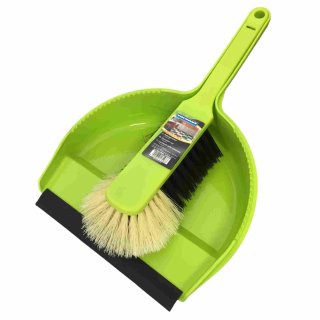 Coronet Kehrgarnitur aus Kunststoff Grün (18cm)