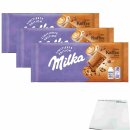 Milka Unser Unser Kaffee Date Kaffee & Keks Schokolade 3er Pack (3x100g Tafel) + usy Block