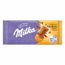 Milka Unser Unser Stück Kindheit Apfelnote, Keksstückchen & Karamell Schokolade 3er Pack (3x90g Tafel) + usy Block