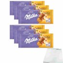 Milka Unser Unser Stück Kindheit Apfelnote, Keksstückchen & Karamell Schokolade 6er Pack (6x90g Tafel) + usy Block