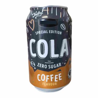 Jumbo Cola Coffee Flavour zero sugar Special Edition (0,33l Dose Kaffee-Cola ohne Zucker)