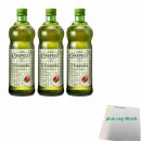 Carapelli Olio Extra il Frantolio natives Olivenöl 3er Pack (3x1L Flasche) + usy Block