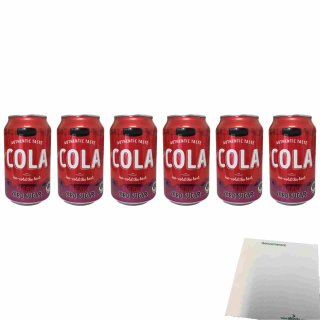 Jumbo Cola Cherry zero sugar 6er Pack (6x0,33l Dose Kirsch-Cola ohne Zucker) + usy Block