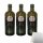 Sasso Olio Extravergine natives Olivenöl 3er Pack (3x1l Flasche) + usy Block
