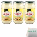 Calvé Mayonnaise Classica 3er Pack (3x500ml Glas) + usy Block