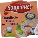 Saupiquet Zarte Thunfisch-Filets in Olivenöl (185g Konserve)