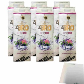 4Bro Ice Tea Purple Dream 6er Pack (6x1000ml Pack) + usy Block