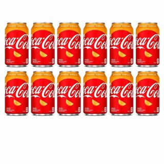 Coca Cola Orange Vanille (12x355ml Dose EINWEG)
