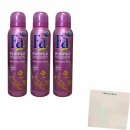Fa Deodorant Purple Passion 24h 3er Pack (3x150ml Sprühflasche) + usy Block