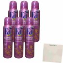 Fa Deodorant Purple Passion 24h 6er Pack (6x150ml Sprühflasche) + usy Block