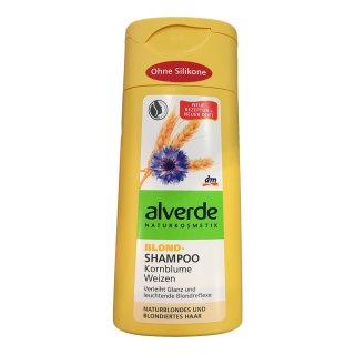 Alverde Blond Shampoo Kornblume-Weizen (200ml Flasche)
