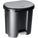 Rotho Abfalleimer 2x10l Duo schwarz (1 Stück)