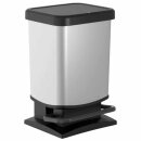 Rotho Treteimer Paso schwarz-silber (20L Stück)