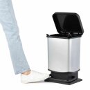Rotho Treteimer Paso schwarz-silber (20L Stück)