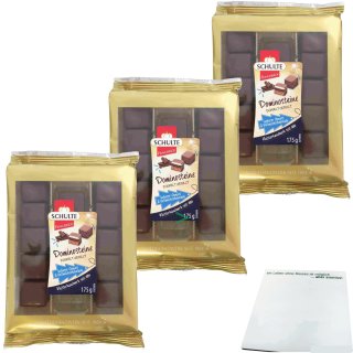 Schulte Dominosteine doppelt gefüllt Vollmilch 3er Pack (3x175g Packung) + usy Block