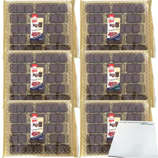 Schulte Dominosteine doppelt gefüllt Zartbitter 6er Pack (6x400g Packung) + usy Block