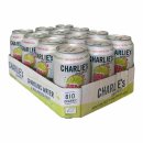 Charlies Organics Sparkling Water Raspberry & Lime 2er Pack (24x330ml Dose NL EINWEG) + usy Block