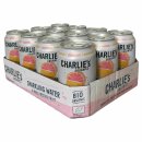 Charlies Organics Sparkling Water Grapefruit 2er Pack (24x330ml Dose NL EINWEG) + usy Block