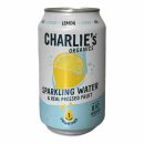 Charlies Organics Sparkling Water Lemon (12x330ml Dose NL...
