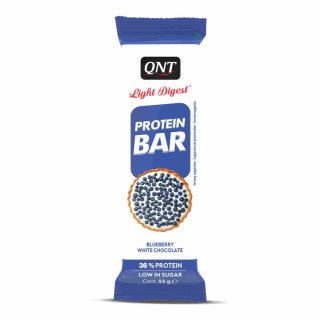 QNT Protein Bar Blueberry White Chocolate (55g Riegel)