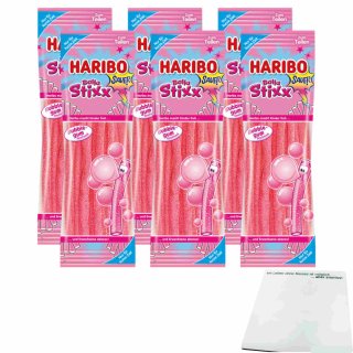 Haribo Balla Stixx Sauer Bubblegum 6er Pack (6x175g Beutel) + usy Block