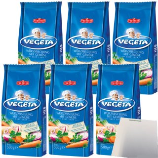 Podravka Vegeta Würzmischung mit Gemüse 6er Pack (6x500g Beutel) + usy Block