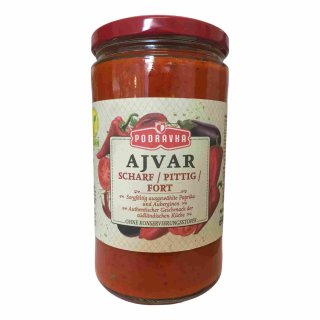 Podravka Ajvar Scharf (1x690g Glas)