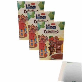 Podravka Lino Cokolino Babybrei 3er Pack (3x200g Packung) + usy Block