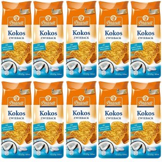 Brandt Genuss Zwieback Kokos VPE (10x225g Packung)