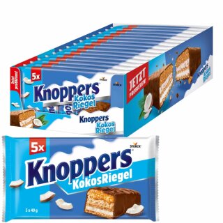 Knoppers Kokosriegel 5er VPE (15x200g Packung)
