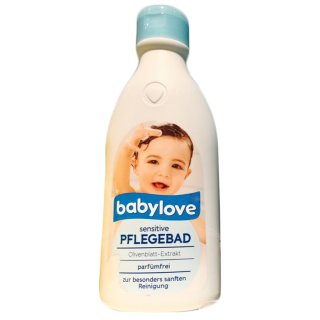 Babylove Sensitiv Pflegebad, parfümfrei (500ml Flasche)