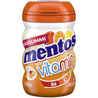 Mentos Gum Vitamins Citrus VPE (6x64g Packung)
