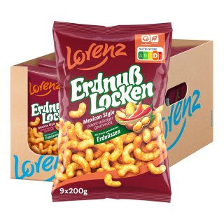 Lorenz Erdnuss-Locken Mexican Style 200g